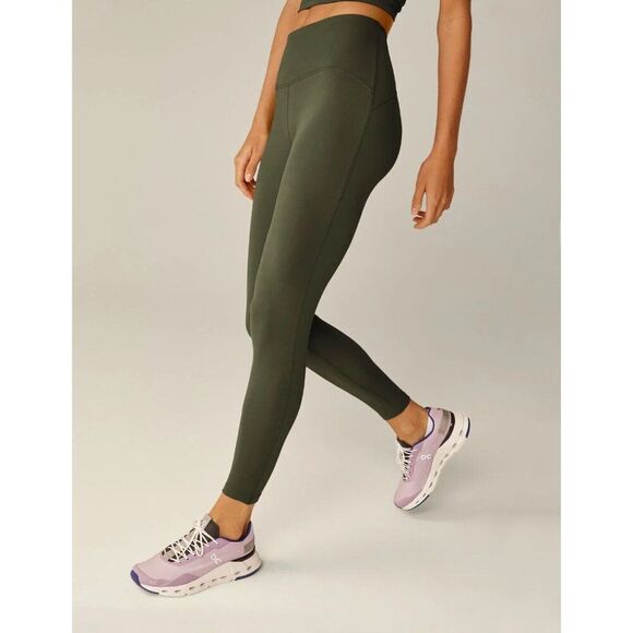 Beyond Yoga High Waist Midi Leggings Womens Small Olive Power Beyond Strive - Picture 3 of 4
